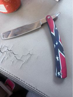 Confederate barbers straight  razor