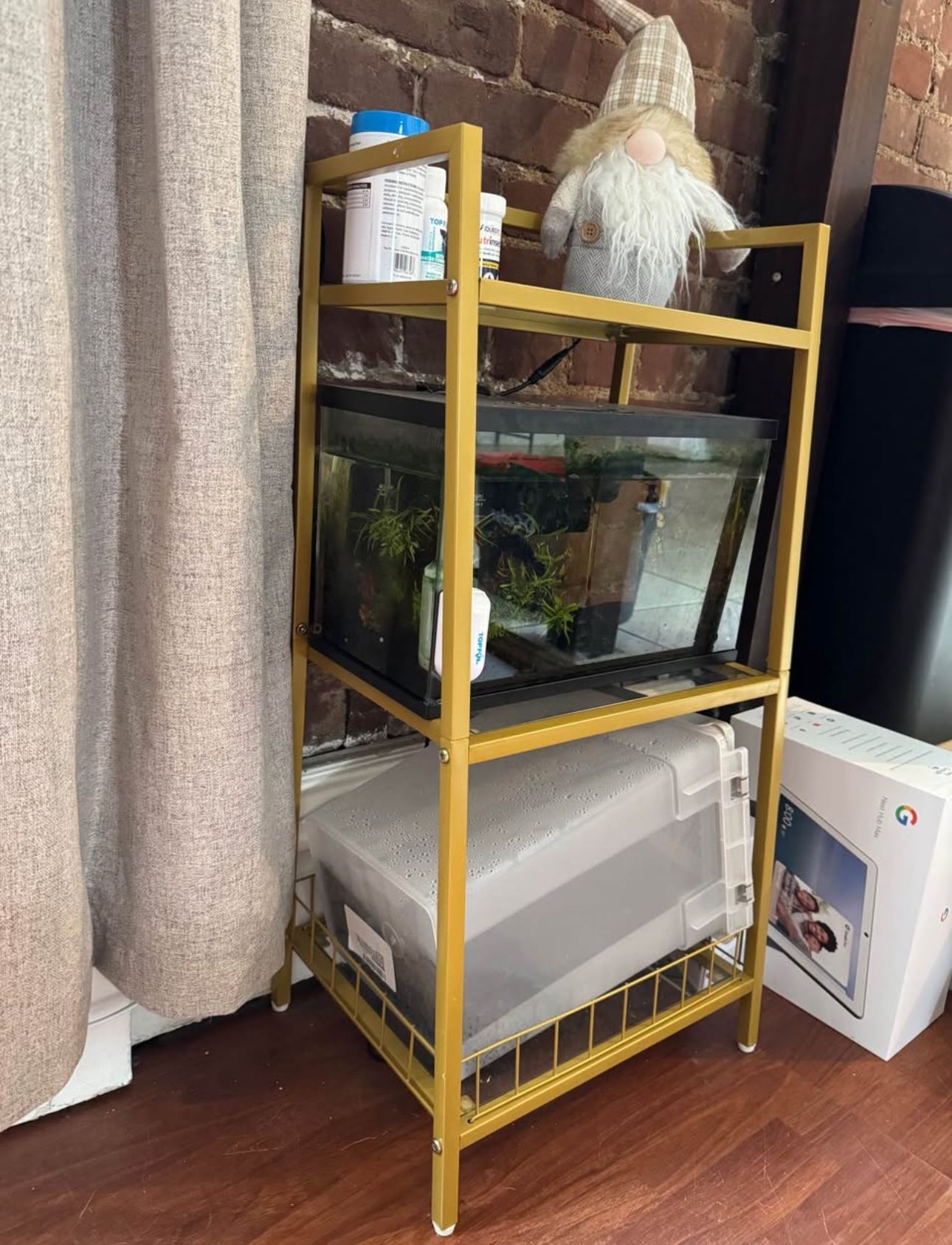 Small Gold Bookshelf
