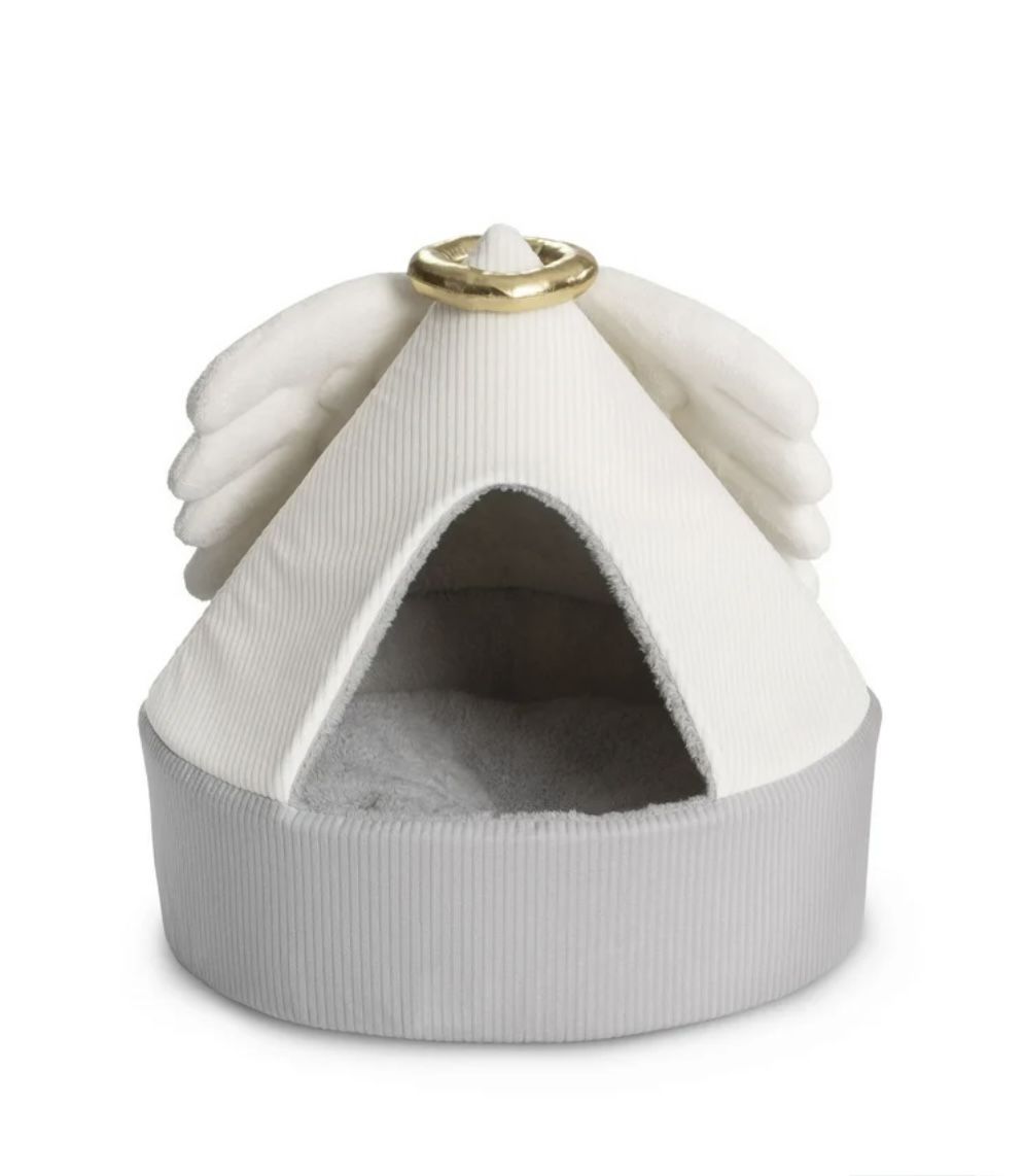 Vibrant Life Hideaway Angel Small Cat / Dog Bed, White 🆕👍✅BRAND NEW