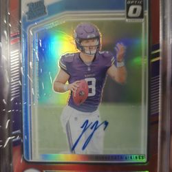 "RAW" Autographed JJ McCarthy "JUST PULLED" $1000.00 O.B.O Numbered /75