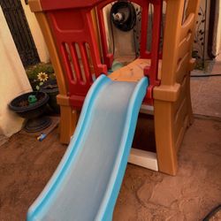 Step 2, Outdoor Slide And Playhouse 