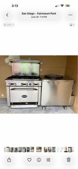 Royal Commercial 4-Burner Gas Range with Oven