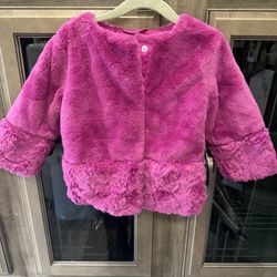 Cat & Jack Toddler Faux Fur Jacket 12ish