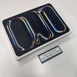 Apple IPad Pro 11 Inch M4 Chip Tablet New - Pay $5 DOWN AVAILABLE - NO CREDIT NEEDED