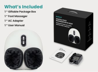 Shiatsu Foot Massager with Heat, 2026 Upgraded Nekteck slightly use