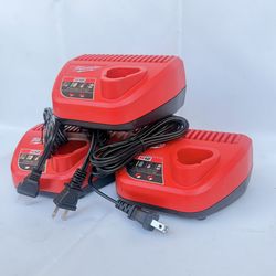 Milwaukee 3 m12 charger for $25