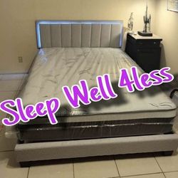 NEW  FULL BED FRAME AND MATTRESS 