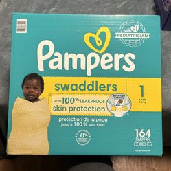 Size 1 Pampers 164 ct