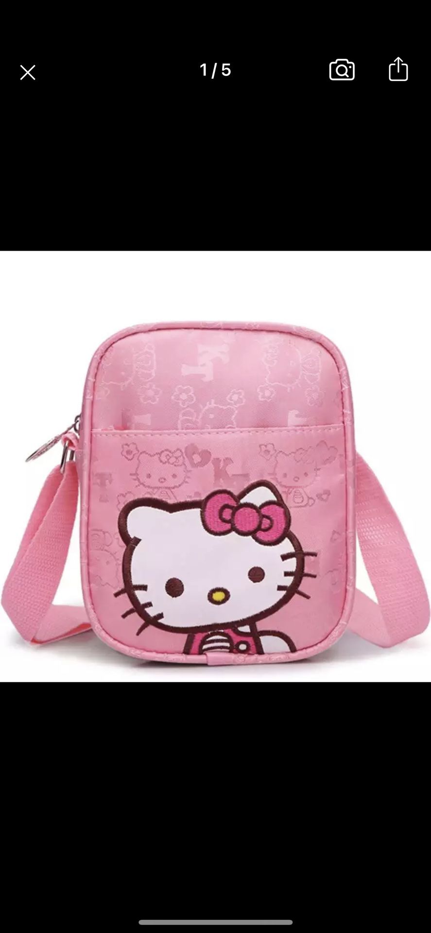 Kawaii Cartoon Hello Kitty Storage Bag Purse Crossbody Shoulder Bag