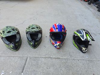 Youth motorcycle helmets