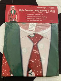 Ugly sweater long sleeve T-shirt NEW