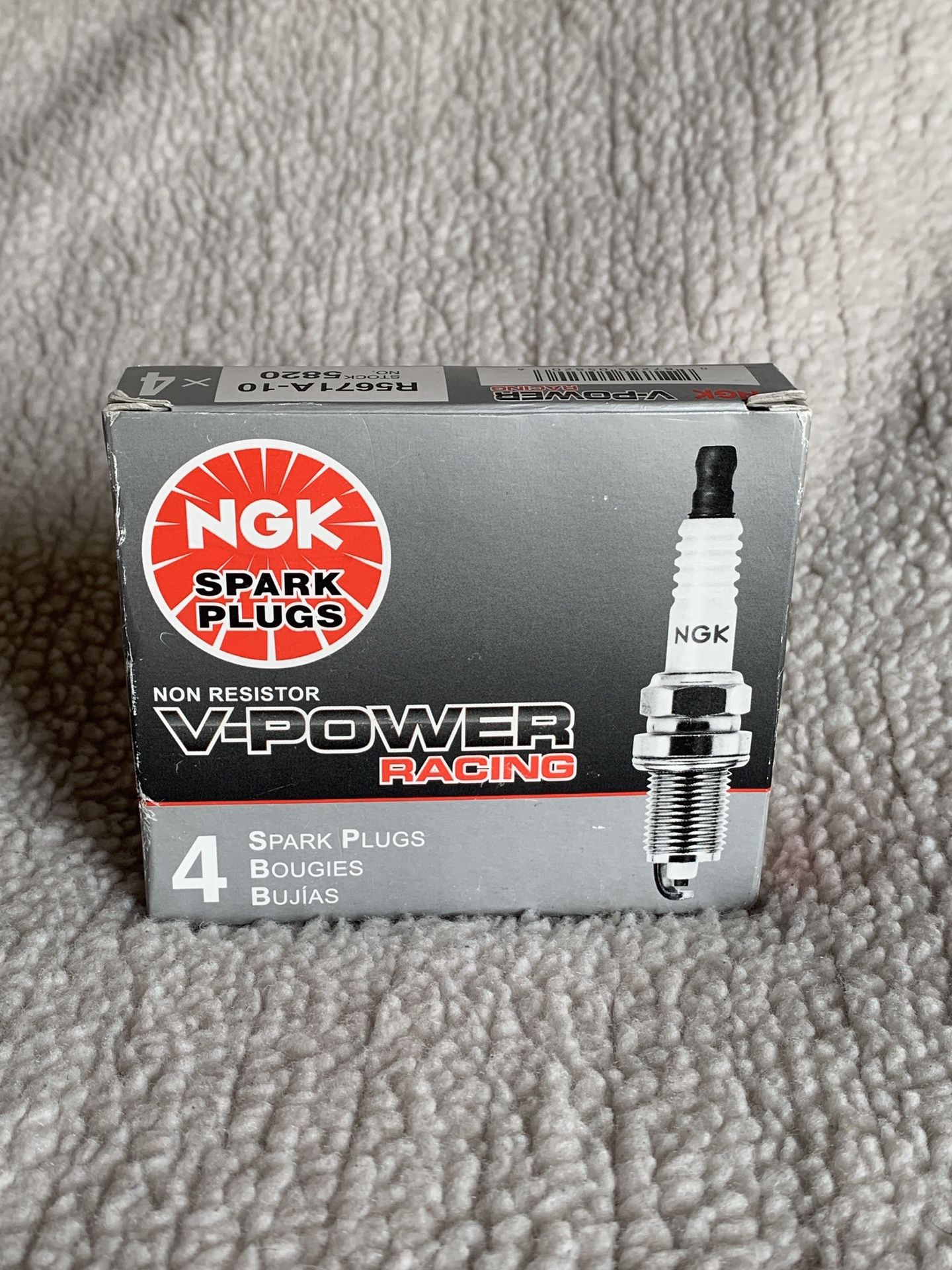 NGK V-Power Racing R5671A-10 Spark plugs 4 Pk.