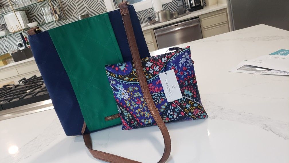 Vera Bradley purse and poncho