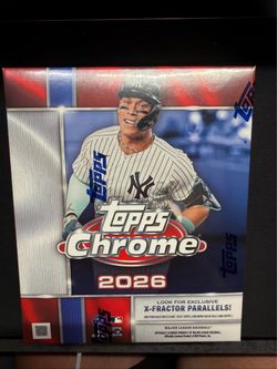 2026 TOPPS CHROME FACTORY SEALED MEGA BOX
