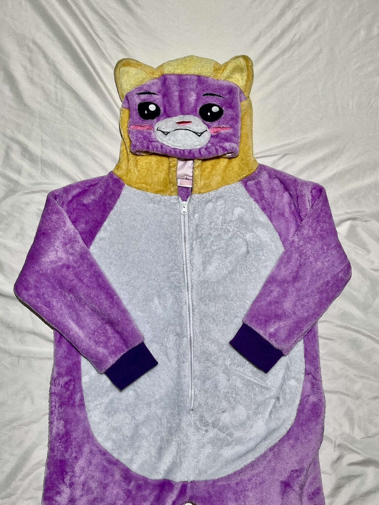 LankyBox Bodysuit Onesie Hoodie Foxy zip up size small youth