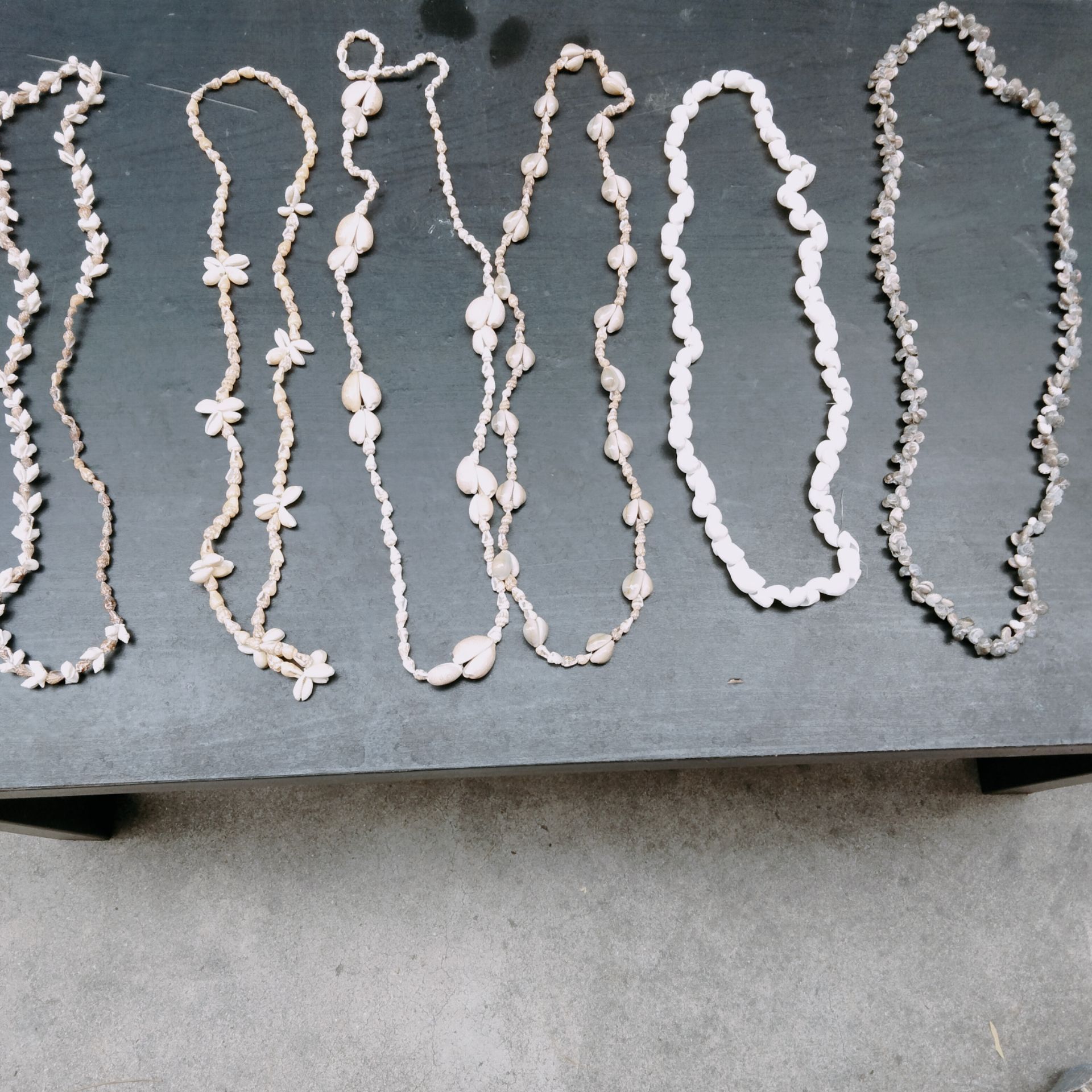 Shell necklaces