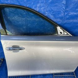 14-20 INFINITI Q50 FRONT RIGHT PASSENGER DOOR ASSEMBLY SILVER K23 