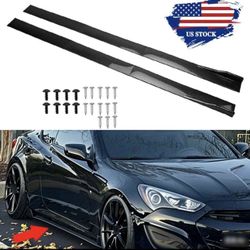 Carbon Side Skirt Rocker Panel Splitter For Hyundai Genesis Coupe Veloster