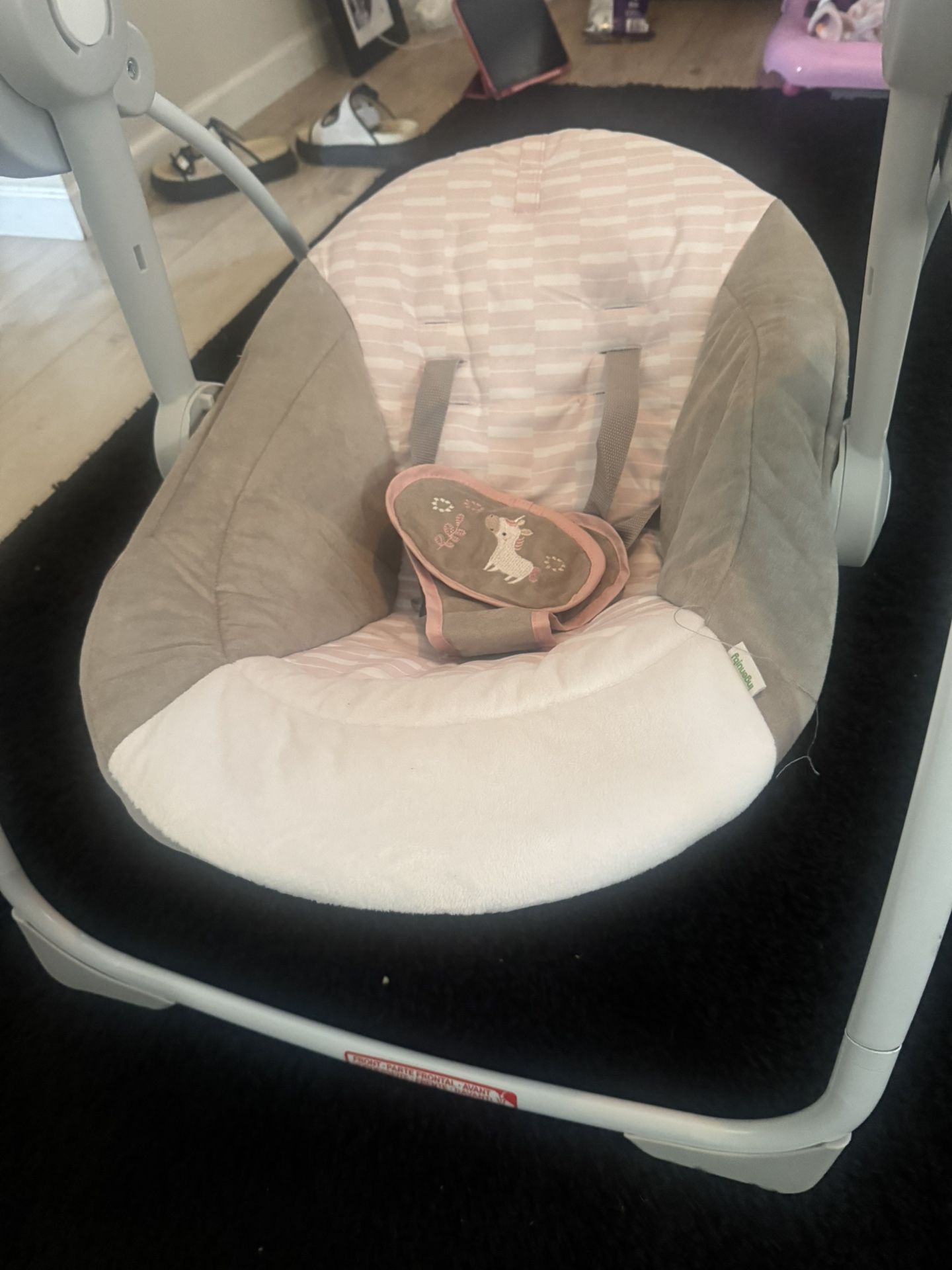 Pink Baby Swing
