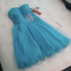 Party Blue Dress 
