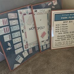 Game Room Monopoly Framed Posters