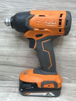 RIDGID R86002 18V Cordless 1/4-Inch Impact Driver with 2.0Ah Battery (PO1025450)