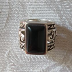 Silpada Ring Sterling Silver and Black Onyx