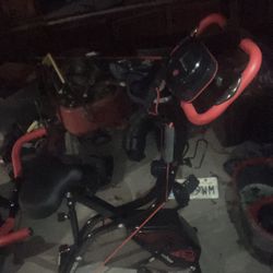 pooboo Folding Exercise Bike, 4 In 1 ,