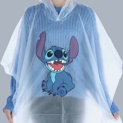 New! ©️Disney ✨Jerry Leigh 💜💙STITCH💙💜 Adult Rain Poncho   