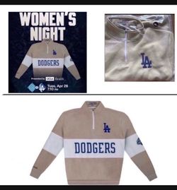 Los Angeles Dodgers Women’s Night Quarter Zip Sweater SGA 4/28/2026 Size XL