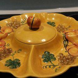 CERAMIC TABLE TRAY DECOR