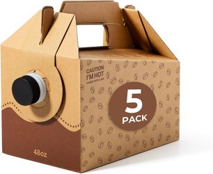 NEW 5 PACK DISPOSABLE COFFEE DISPENSERS 