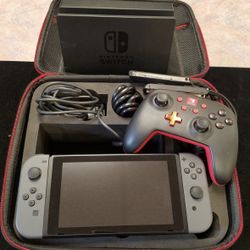 NINTENDO SWITCH WITH TRAVEL CASE