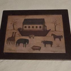 1991 N. Schneeman Noah's Art Print