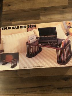 Solid Oak Bed Desk 