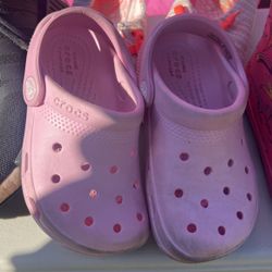 Pink Crocs