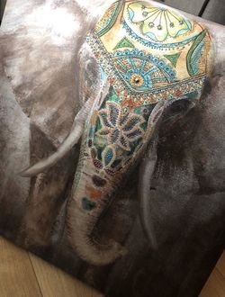 Canvas Art Work - Elephant