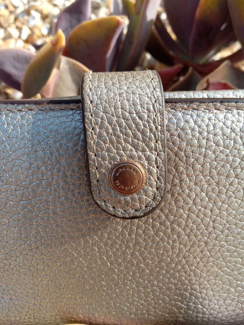 Coach Leather Wallet  $8