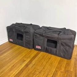 Set of 2 - Gator GPA-450-515 Speaker Bag Black
