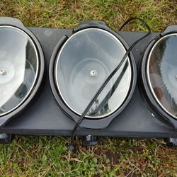 Electric Food Warmer With Glass Pots