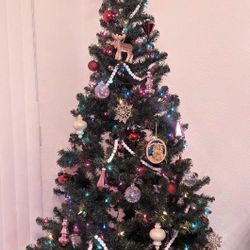 6.5 ft. Artificial Tree - Multicolor Lights Included