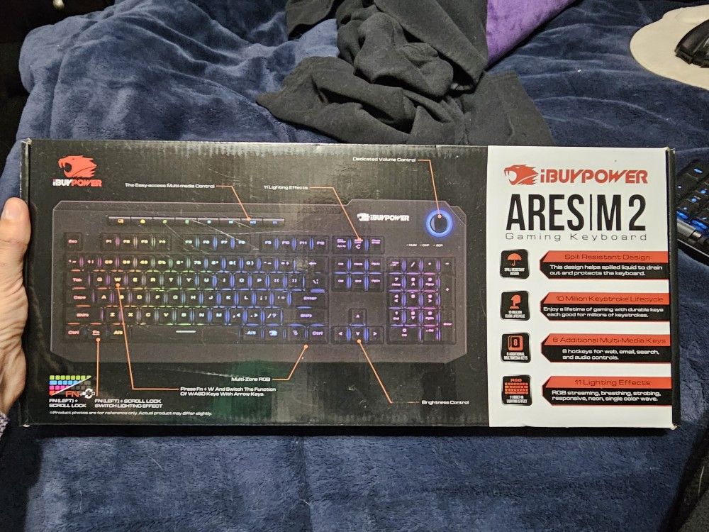 IBuyPower Ares M2 Wired RGB Gaming Keyboard