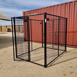 Large Outdoor Heavy Duty Dog Kennel Dog Run With 8 Gauge Mesh 7x5x6 (new) 