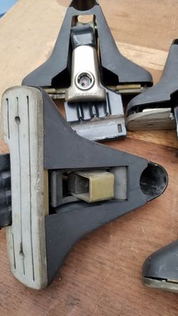 Yakima rack bases ready for locks and crossbars