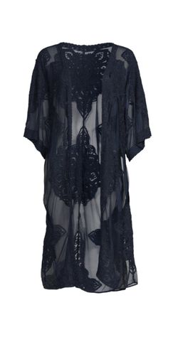 Semi-Sheer Lace Layering Top