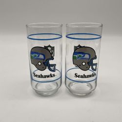 Vintage Seattle Seahawks 16oz mobil Clear Glass Tumblers
