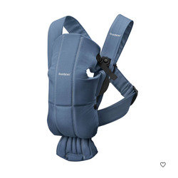 BabyBjorn Baby Carrier Mini Woven infant - Vintage Indigon