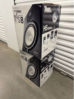 Yamaha 8” studio monitors