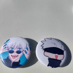 Gojo Anime Pin Buttons Jujutsu Kaisen