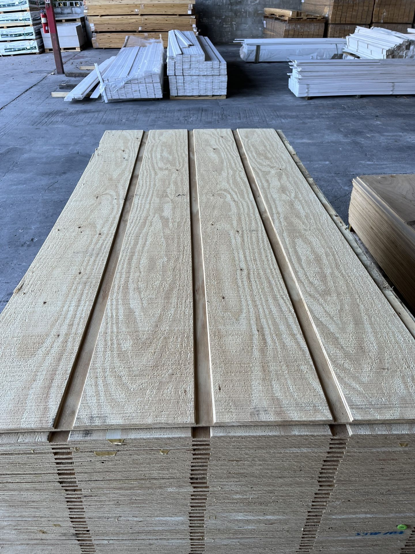 T1-11 Plywood 5/8”x4’x8’—12” & 8” On Center $36 Each Sheet